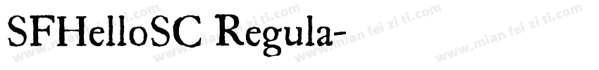 SFHelloSC Regula字体转换